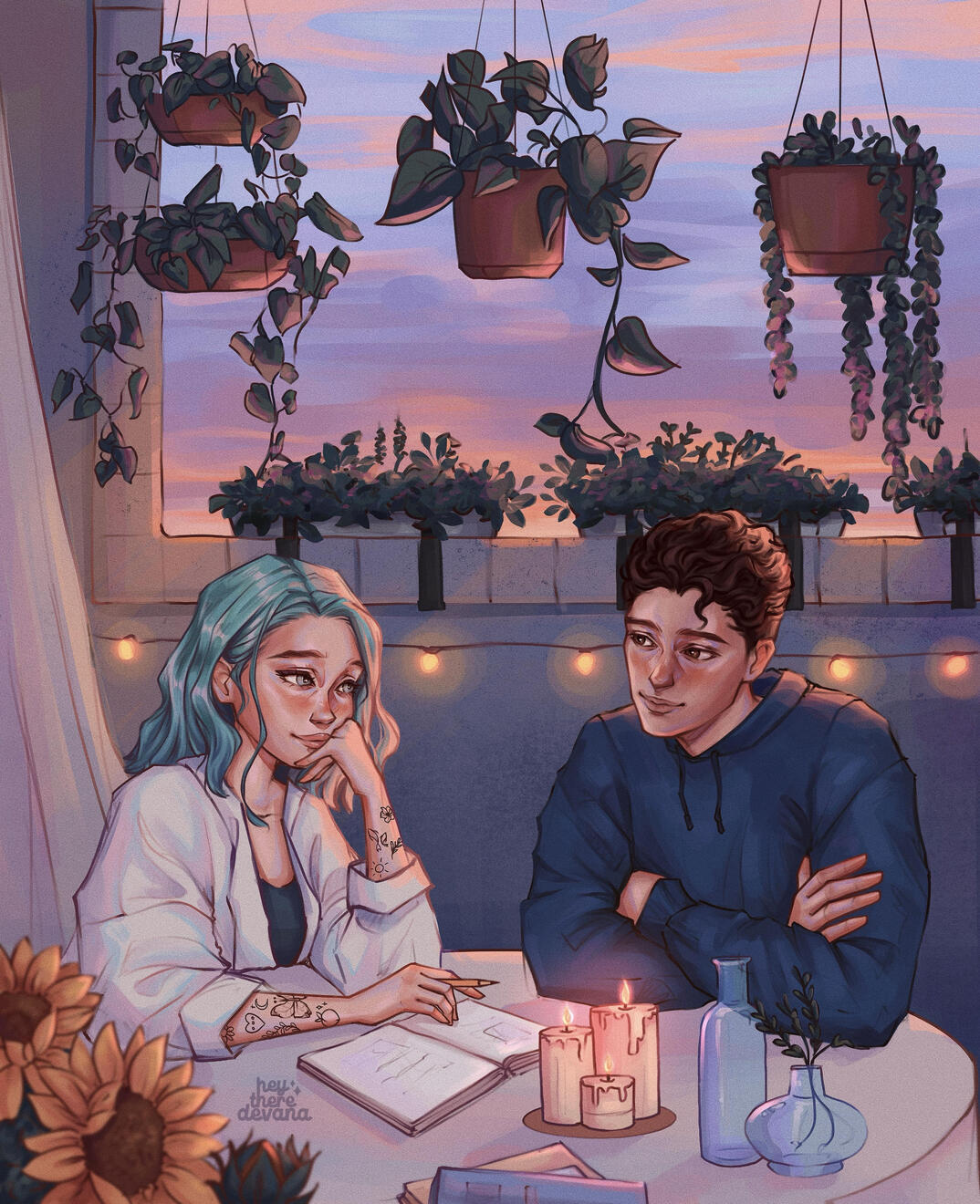 TO MY SUNFLOWER by Marie Weis - CHARACTER CARD ILLUSTRATION